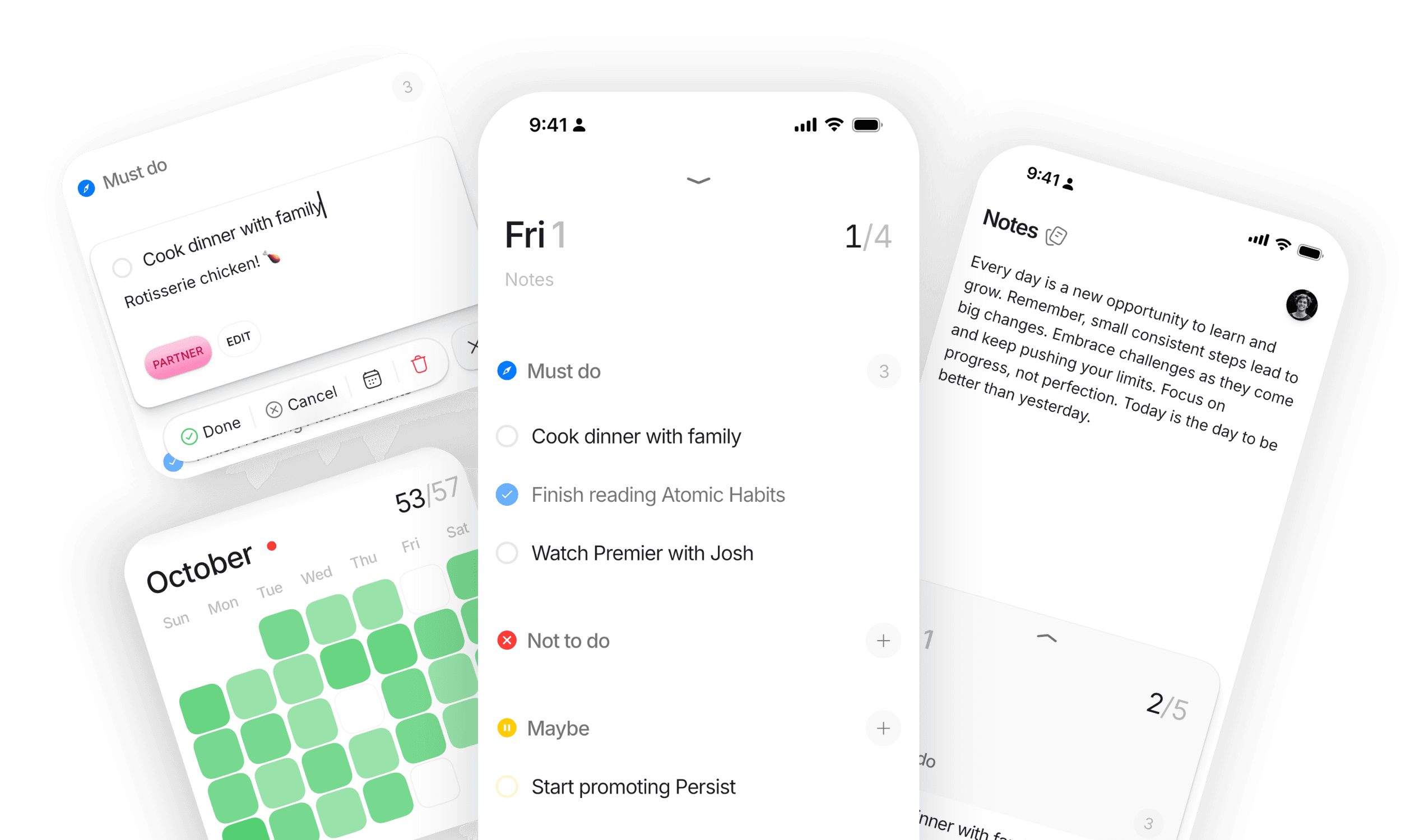 Welcome to Persist – your tool for prioritizing daily tasks and achieving clarity.