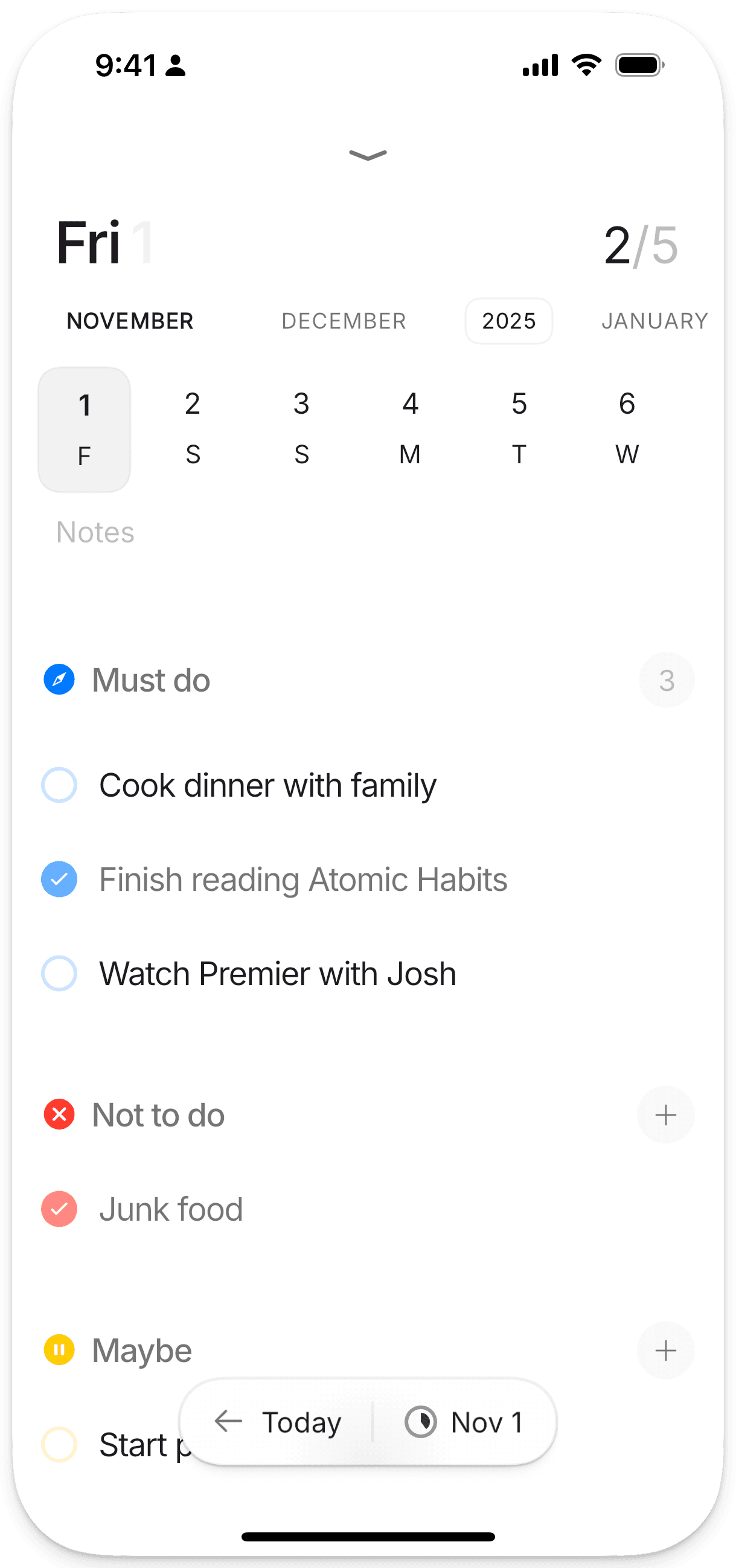 Plan your week ahead with the comprehensive Weekly Calendar View.